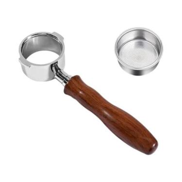 Imagem de Portafiltro Sem Fundo De Aço Inoxidável De 51 Mm Para Delonghi EC200 E