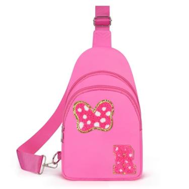 Imagem de Pochete transversal para meninas de 14 anos, 7, 8, 9, 10, 11, 12, 13, 14 anos, para meninas e mulheres, rosa, R