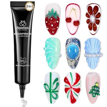 Imagem de beetles Gel Polish Para Esculpir Besouros 3D - Design De Arte Unhas Esmalte Transparente 3 Em 1, Cola Strass, Joias Com Diamantes E Pedras Preciosas, Manicure