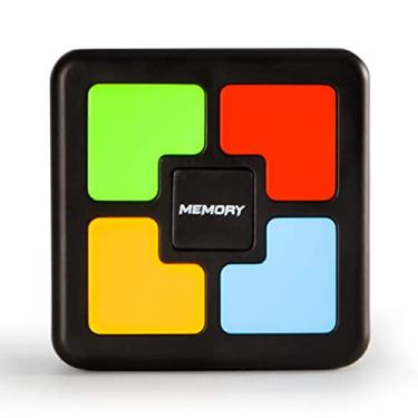 Imagem de dalisp Jogo eletrônico de treinamento de memória com luz e música Repetir a cor Jogos de quebra-cabeça infantil Aprendizagem Presente para meninos e meninas