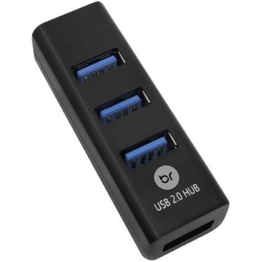 Imagem de Hub Mini Usb 2.0 1entr/4saidas Preto - Bright