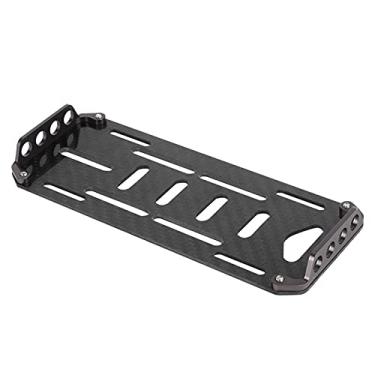 Imagem de Acessório RC, Placa de Montagem Em Bateria de Fibra de Carbono Com Testador de Eletricidade para SCX10 1/10 Axial, Instalação Fácil, Trabalho Fino, Prolongar a Duração da