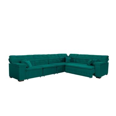 Imagem de Sofá de Canto Magno 2,37x3,97m Verde