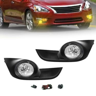 Imagem de Faróis de neblina adequados para Nissan Altima 2013 2014 2015 conjuntos de faróis de neblina com interruptor e chicote de fiação