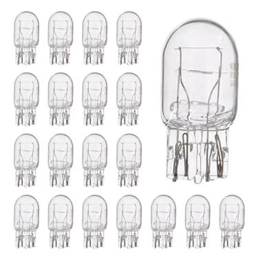 Imagem de SWQS 7443 Lâmpada de Freio, Miniatura Automotiva Mini T20 Sinal de Direção/Luz Traseira/Lâmpada Reversa Substituição para Carros, Caminhões, SUVs (20 Peças)