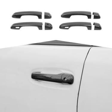 Imagem de Capa de maçaneta de porta externa compatível com Toyota 4Runner 2010-2024 Trava inteligente, capas de maçaneta externa automotiva, acabamento decorativo, acessórios externos