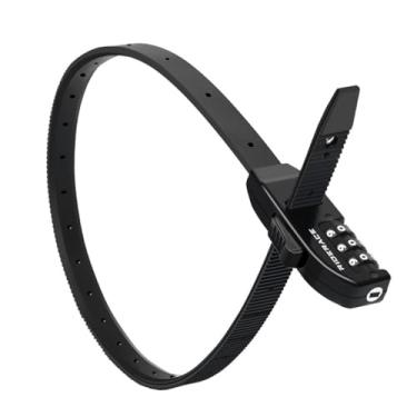 Imagem de Cadeado de código de bicicleta com cordão – Trava de combinação de 3 dígitos para bicicletas elétricas, bicicletas e capacetes