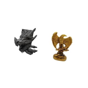 Imagem de Fenteer Escultura Majestosa de Suporte para Livros, Ornamento Decorativo para Estante, Sala de Estar, Armário, Escritório, Sala de Jantar, Presente para Festa