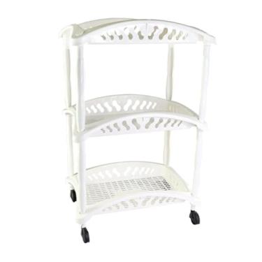 Imagem de Organizador Vertical Triplo Fruteira Branco 3 Andares