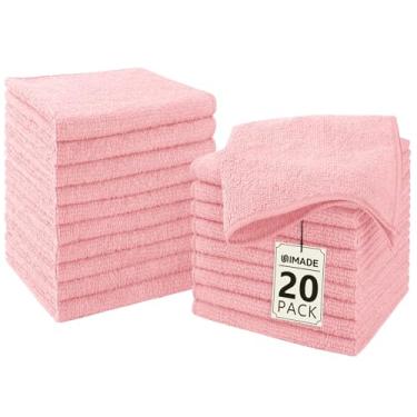 Imagem de UNIMADE Toalhas de banho – Pacote com 20 – Toalhas de rosto (30,5 cm x 30,5 cm), panos de lavagem altamente macios e toalhas de mão, panos de limpeza de microfibra multiuso de secagem rápida para