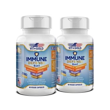 Imagem de Multivitamínico Immune Defense Vitgold Kit 2x 60 cápsulas-Unissex