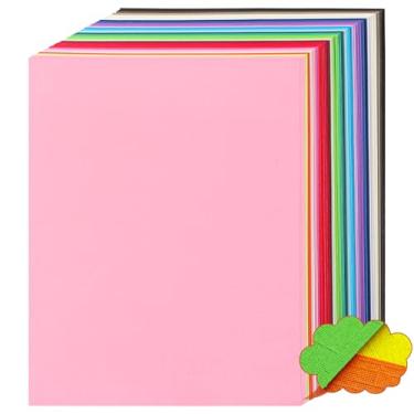 Imagem de 60 folhas de papelão colorido texturizado – 21,5 x 28 cm/30 cores 85Ib 230gsm 21,5 x 28 cm papel de cartão pesado para cartão faça você mesmo papel de arte artesanato scrapbook decoração festiva UAP14