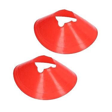 Imagem de Cones para Treinamento Esportivo, Cones Esportivos Cones de Futebol Com Boca de Flor Alta 10 PCS 8 Cm PE Cones de Disco de Futebol Marcador Grande de Treinamento de Disco