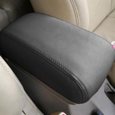 Imagem de O SHI CAR Capa de console central para Hyundai Tucson 2006 2007 2008 2009 2010 2011 2012 2013, capas de apoio de braço de couro de microfibra, capa personalizada para apoio de braço de couro