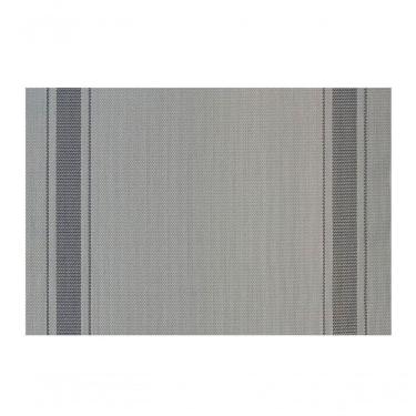 Imagem de Jogo Americano Textilene Casual Faixa 45x30cm - Uzoo Servico Americano Textilene Casual 45x30cm Cinza Preto Stzj210707-1