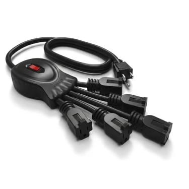 Imagem de Stanley Multiplicador de tomada flexível PowerSquid 5 tomadas 31503, preto