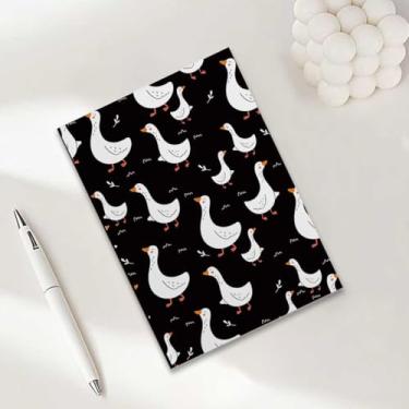 Imagem de Caderno de ganso, caderno A5 para anotações de escritório, agenda de 21 x 14,7 cm, agenda, diário de viagem