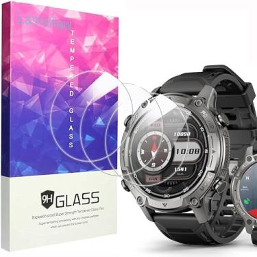 Imagem de Lamshaw Compatível com o protetor de tela SOUYIE Smartwatch, [pacote com 3] Película protetora de tela de vidro temperado 9H compatível com SOUYIE KW350 3.6 cm Smart Watch 2026 (pacote com 3)