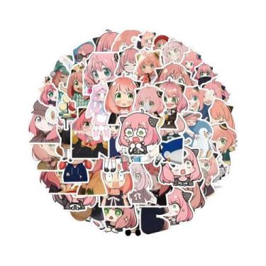 Imagem de Adesivos De Anime SPYFAMILY 50pcs Anya Forger Decalques Impermeáveis P