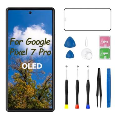 Imagem de Substituição de tela OLED para Google Pixel 7 Pro LCD 3D Display Digitalizador Touch Assembly com ferramentas de reparo GP4BC GE2AE