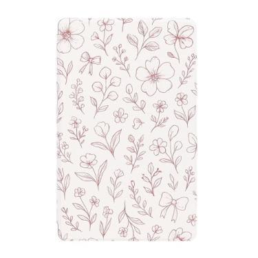 Imagem de SaharaCase – Capa Notável Paper Pro Move de 18,5 cm | Fólio Fino | Auto Wake/Sleep | Série Venture | Floral Branco