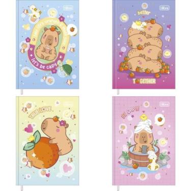 Imagem de Caderneta 1/8 Capyclub 96FLS CD COST 105X148 Pacote com 04 - Tilibra