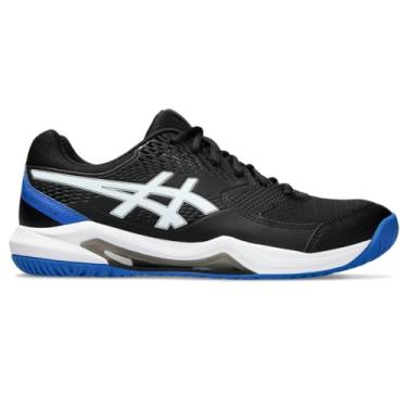 Imagem de ASICS Tênis masculino Gel-Dedicate 8, Preto/azul atum, 12 Wide