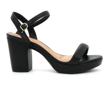 Imagem de Sandalia Feminina Beira Rio Original Casual Meia Pata 222, 36, Preto