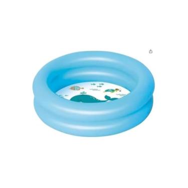 Imagem de Piscina Inflável Infantil Redonda, 61cm x 12,5cm, 28 Litros, 100% PVC, para Crianças Maiores de 12 Meses