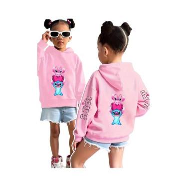 Imagem de Moletom Branco Com Capuz Para Meninas, Estampa Fofa Da Disney, Suéter 