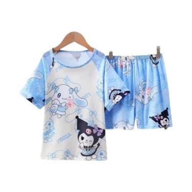 Imagem de Conjunto De Pijamas Masculinos Disney Mickey Mouse Azul Verão Duas Peç
