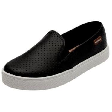 Imagem de Tenis Casual Slip On Flatform Feminino Moleca 5712.304.11437 Preto N° 38-Feminino