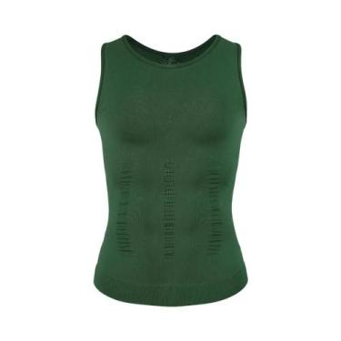 Imagem de Camiseta De Compressão Masculina Modeladora, Regata De Controle De Bar