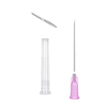 Imagem de Agulhas Transparentes De Baioneta 100pcs Para Aplicação De Cola Com Se