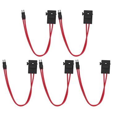 Imagem de Generic Mini Porta-fusível para Carro, Conector Conveniente, Acessórios de Teste de Circuito Automotivo para Veículo Atm 20a 16awg 5 Peças para Oficina de Reparo Automotivo (Pés Longos ACM 9,1mm)