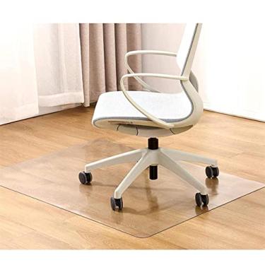 Imagem de Almofada de mesa transparente, protetor de mesa transparente, capa de mesa de plástico PVC, borda redonda de PVC, tapete de proteção de mesa durável, para escritório, cômoda, mesa de cabeceira