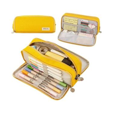 Imagem de Estojo De Lápis Portátil De Capacidade Extra Grande Leve E Durável Par