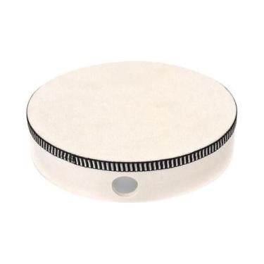 Imagem de Tambor De Mão De Madeira Para Crianças, Brinquedo De Percussão Portáti