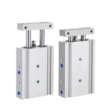 Imagem de VTGVVVTR Cilindro pneumático de haste dupla CXSM CXSM6 CXSM10 CXSM15 CXSM20 CXSM25 CXSM32 Cilindro de haste dupla de eixo duplo (loja 60 mm, furo CXSM20 20 mm)