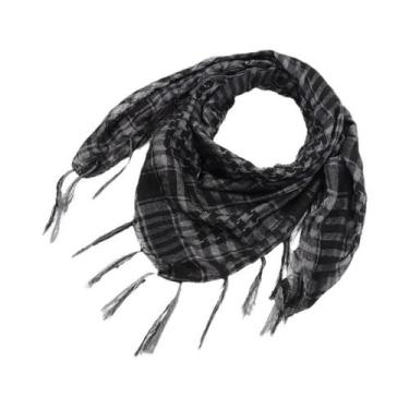 Imagem de Lenço Tático Unissex Keffiyeh Shemagh Para Proteção De Cabeça E Pescoç