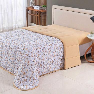 Imagem de Edredom Coberdrom Sonho Bom King Em Malha - Amarelo - 100% Algodão