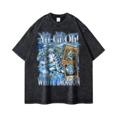 Imagem de Camiseta Unissex Oversized Anime Yu-Gi-Oh! Change of Heart Lavada Yugi