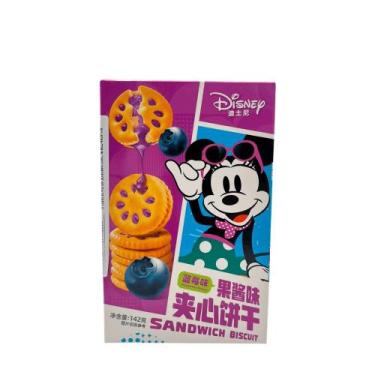 Imagem de Biscoito Sabor Mirtilo Mickey Sandwich Biscuit  142g - Disney