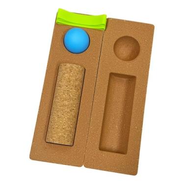 Imagem de Colaxi Prancha de equilíbrio, faixa de resistência para fortalecimento dos pés, prevenção de quedas, bola de massagem, rolo para exercícios de dança, função, Bola de Silicone Azul