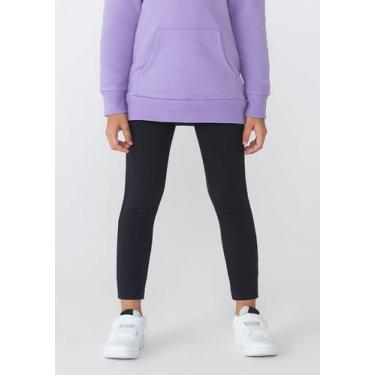 Imagem de Calça Legging Básica Infantil Menina Em Moletom Peluciado Tam 1 A 16 -