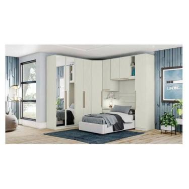 Imagem de Quarto Modulado Solteiro Ambiente Composição 4 New Predileto 6 Peças A