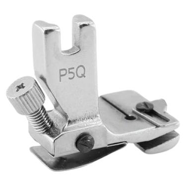 Imagem de oshhni Pés calcadores para máquina de costura compatíveis, resistentes, auxiliares, profissionais, ajustáveis, peça de reposição, acessório prateado.