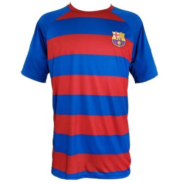 Imagem de Camiseta Fit Barcelona Masculino - Azul e Vermelho-Masculino