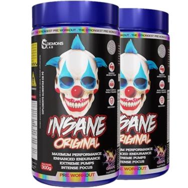 Imagem de Kit 2x Pre Treino Insane Original Grape 300g - Demons Lab-Unissex