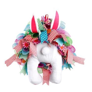 Imagem de Esquirla Guirlanda de Páscoa com, Desenho Animado, Reutilizável, Decoração para Pendurar, Decoração de Primavera, Colorida, para Porta de Entrada, de